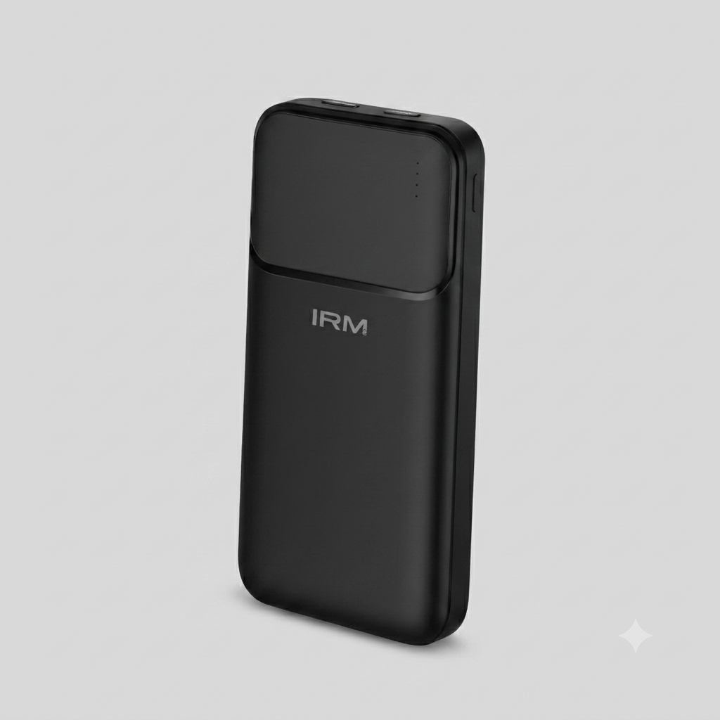 Power Bank IRM IR39 negro, 10.000mAh, vista frontal