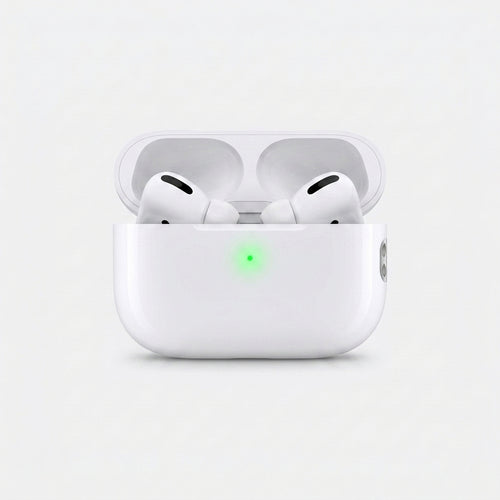 Estuche abierto con los Audífonos Bluetooth Pro 2 BUBLIX y su cable USB-C